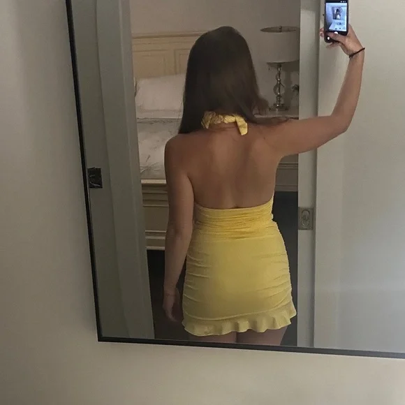 Yellow Mini Dress - Picture 2 of 2